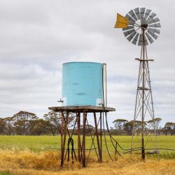Windmill and water tank